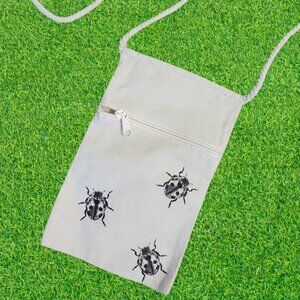 Canvas Crossbody Bag - Ladybug